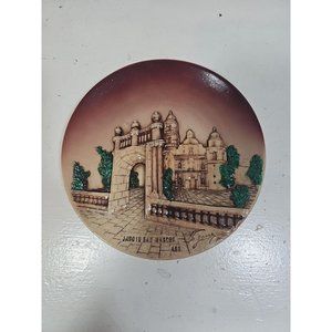 Vtg Jardin San Marcos 7" Decorative 3-D Handpainted Signed